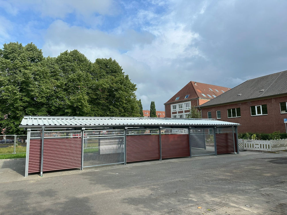Fahrradgarage mit E-Ladestation & Solartechnik